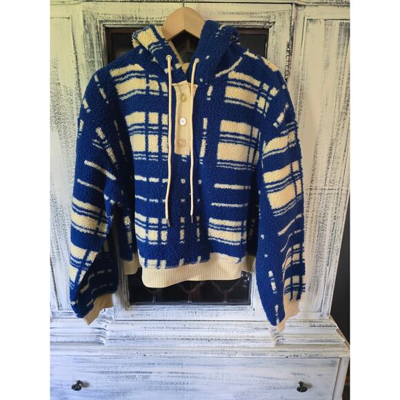 Anthropologie Sherpa Fleece Hoodie - New XL - Picture 5 of 5